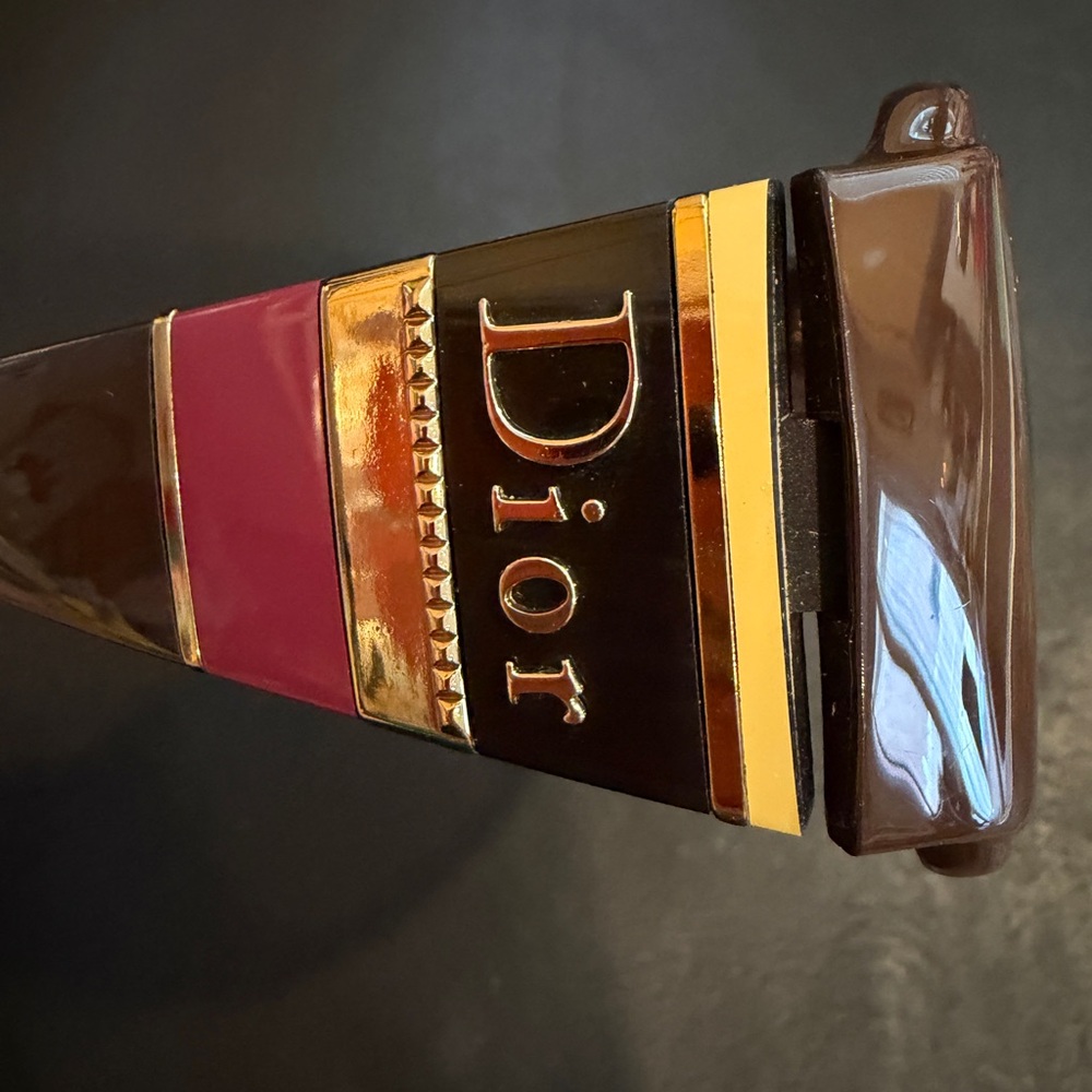 Christian Dior DIORSTRIPES 2 Sunglasses SZSZV 120 Brown Purple Gold RARE